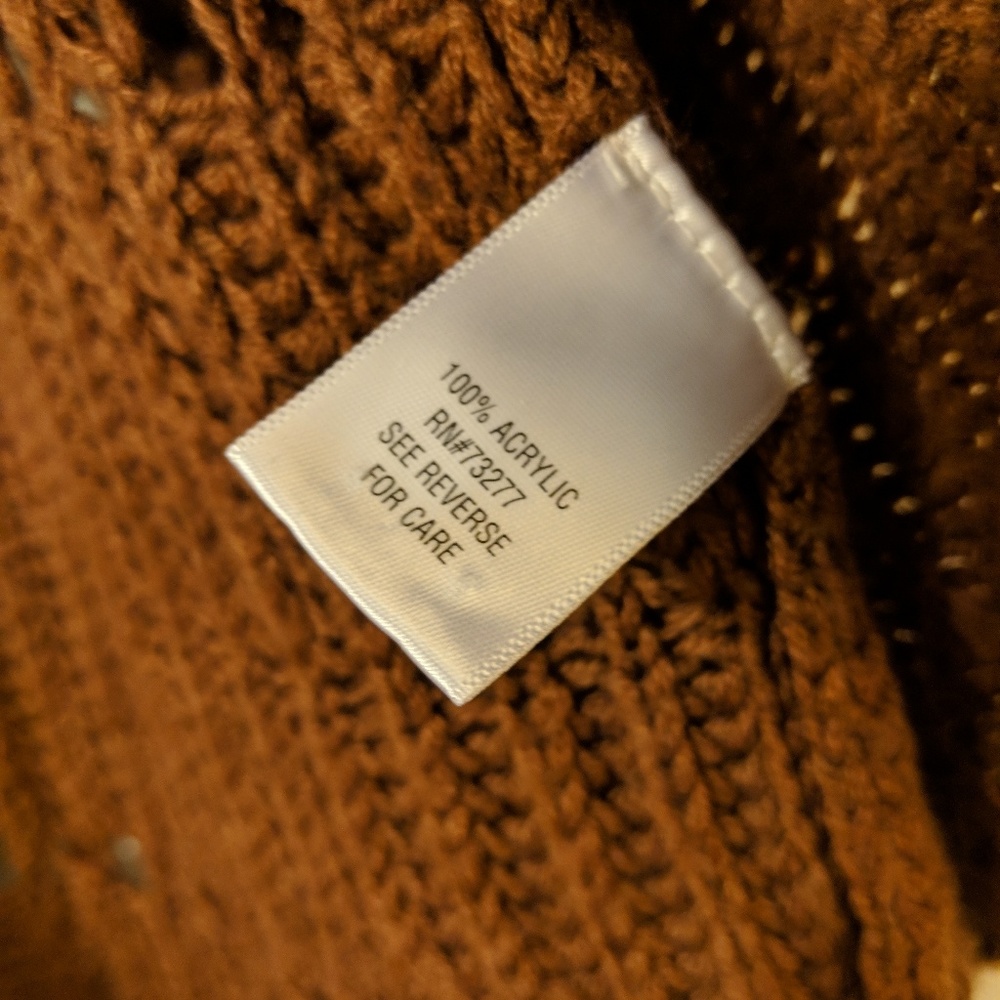 Apt9 Brown Circle Shrug - Picture 3 of 7